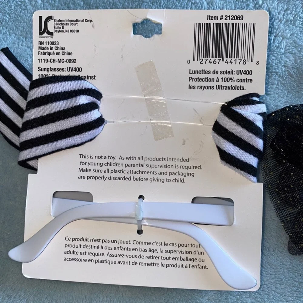 Baby girl black headbands and sunglasses